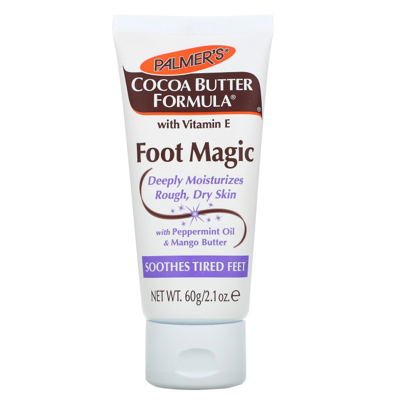 Palmer's, Cocoa Butter Formula, Foot Magic с маслом мяты и манго, 2,1 унции (60 г)