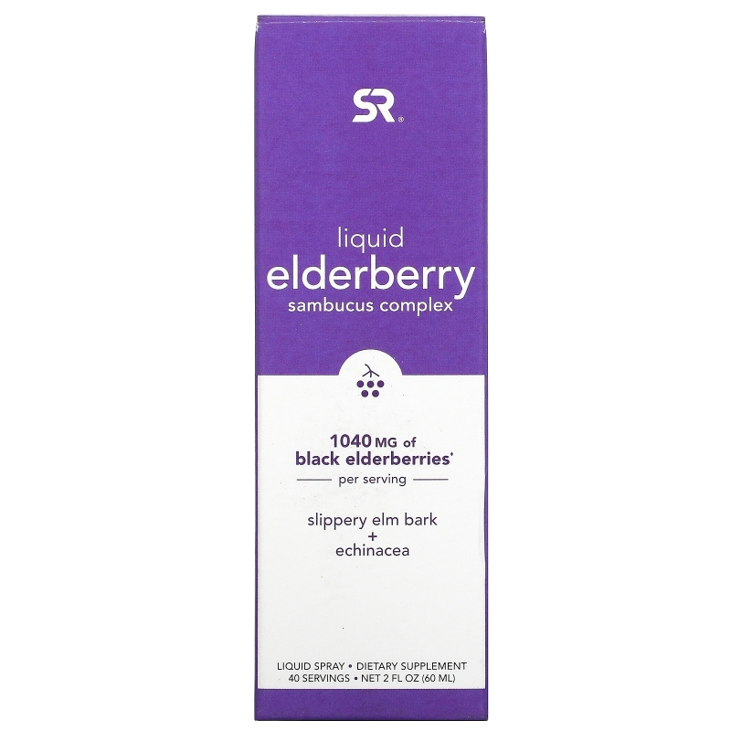 Sports Research, Liquid Elderberry Sambucus Complex Spray, 1,040 mg, 2 fl oz (60 ml)