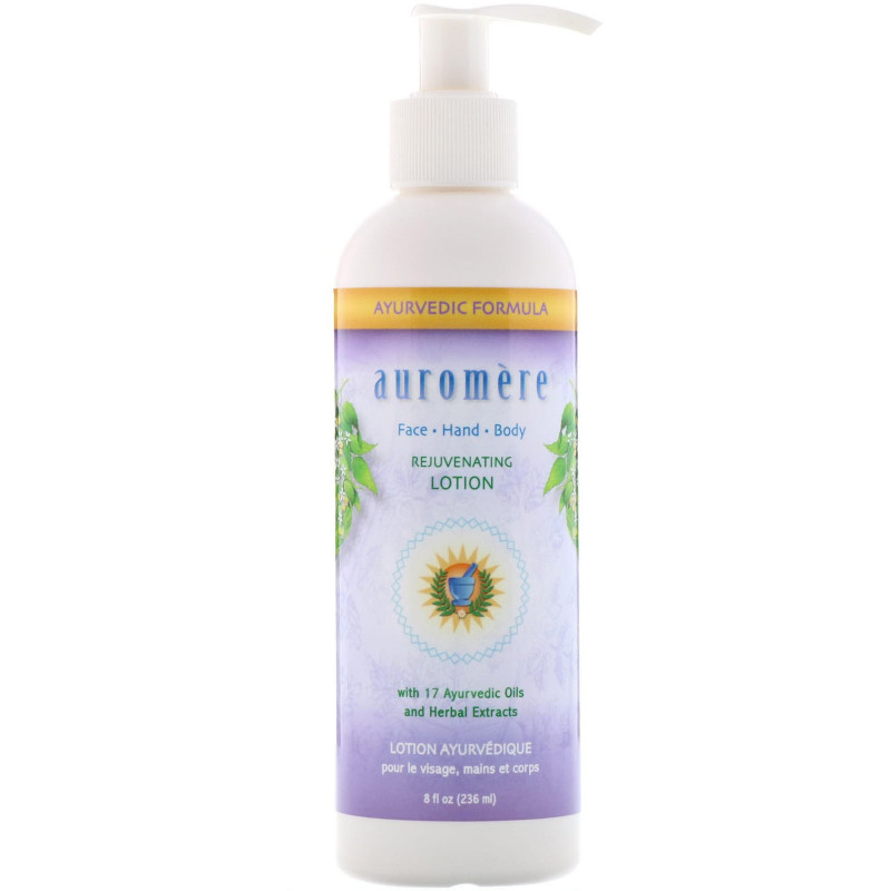 Auromere, Rejuvenating Face, Hand & Body Lotion, 8 oz (236 ml)