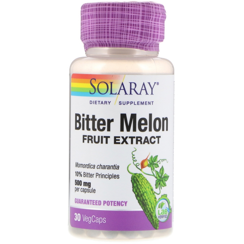 Solaray, Bitter Melon Fruit  Extract, 500 mg, 30 VegCaps