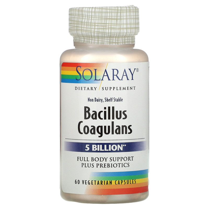 Solaray, Bacillus Coagulans, 5 Billion,  60 Vegetarian Capsules