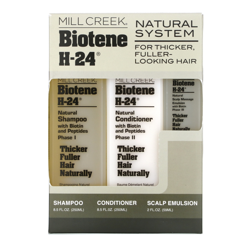 Mill Creek Botanicals, Biotene H-24, Природный комплекс, Набор из 3 средств