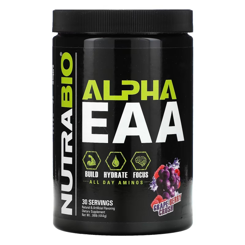 Nutrabio Labs, Alpha EAA, Grape Berry Crush, 0.98 lb (444 g)