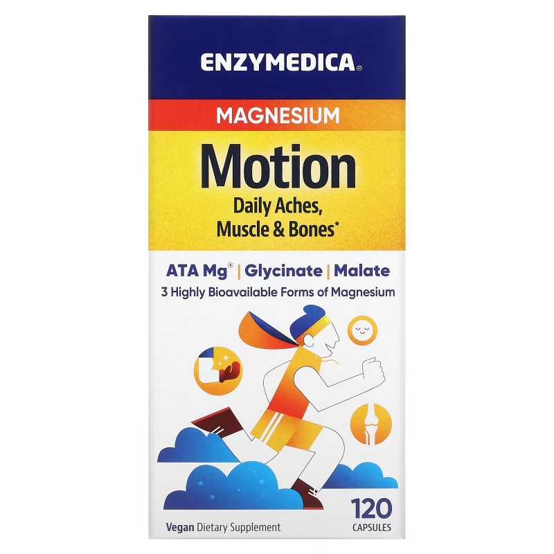 Enzymedica, Magnesium, Motion, 120 Capsules