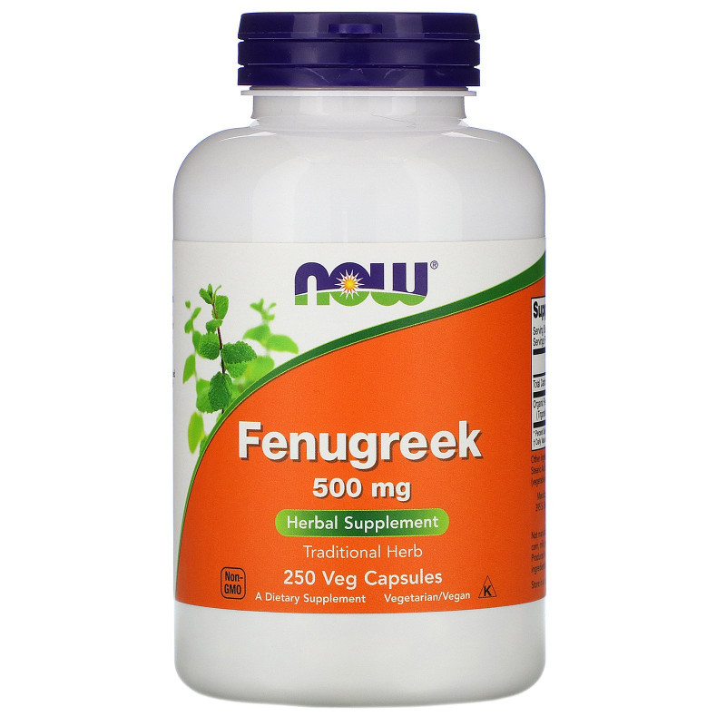 Now Foods, Fenugreek, 500 mg, 250 Veg Capsules