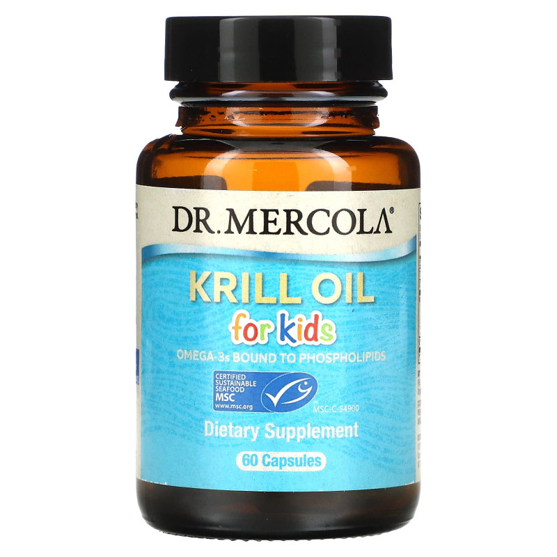 Dr. Mercola Премиум добавки масло криля для детей 60 капсул