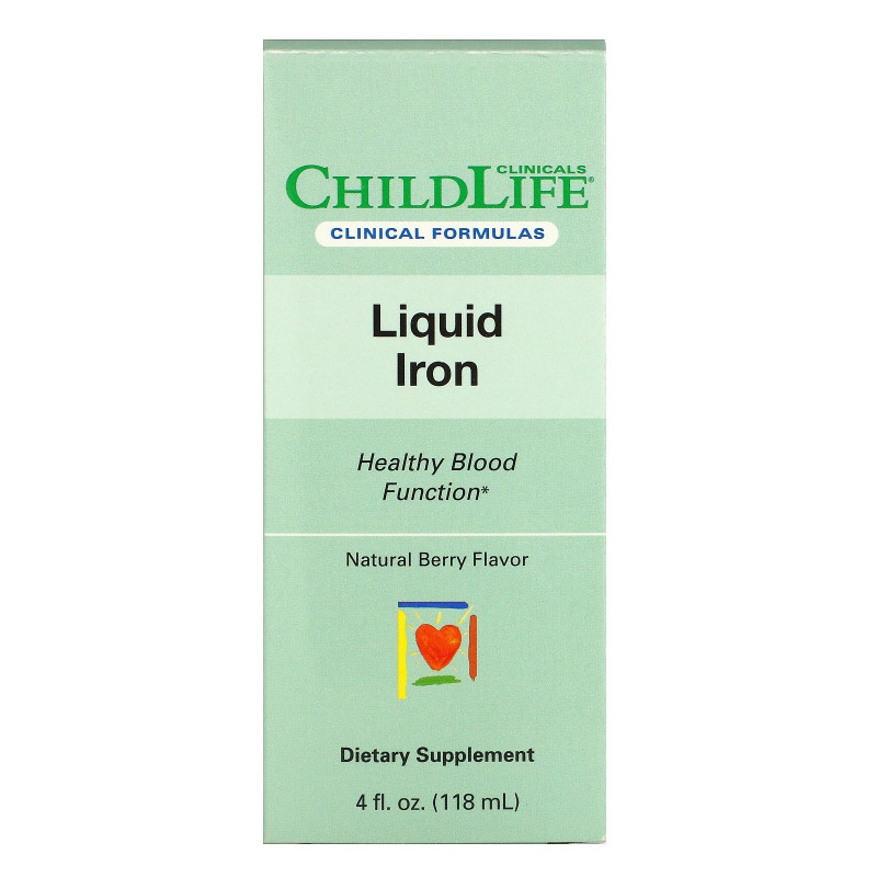 Childlife Clinicals, Liquid Iron, Natural Berry, 4 fl oz (118 ml)