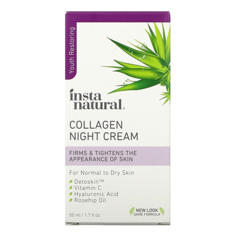 InstaNatural, Collagen Night Cream, 1.7 fl oz (50 ml)