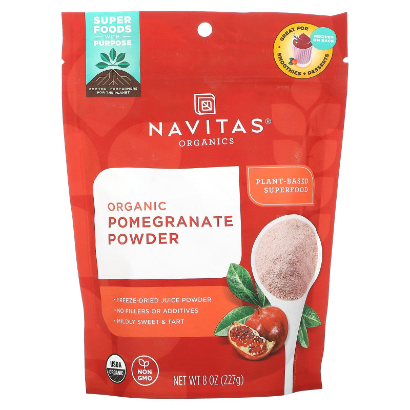 Navitas Organics, Органический гранатовый порошок, 227 г (8 унций)