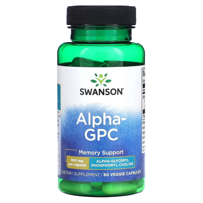 Swanson, Alpha GPC, 300 mg, 60 Veggie Capsules